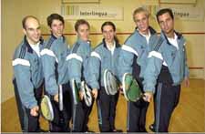 The Vaduz Squash team - Swiss champions 2003/4