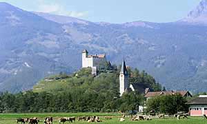 View to Castle Gutenberg, Balzers